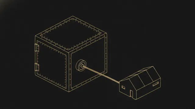 Demander une API à l'éditeur : un coffre de données muni d'un connecteur relié par câble à un atelier voisin